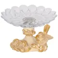 Фруктовница-конфетница из мрамора и стекла на ножке BOGACHO Белла
