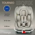 Детское автокресло Indigo Tourneo S Isofix, группа 0/1/2/3 (до 36 кг), до 12 лет, бежевый