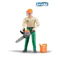 Фигурка Bruder лесозаготовщика с аксессуарами