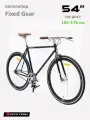 Велосипед Tech Team Onix 54, fixed gear, стальной, тёмно-синий