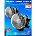 Фары противотуманные TOYOTA Avensis (T250) (2006-2008) - светодиодные ПТФ MTF Light 12V, 5000K (комплект - 2 LED ПТФ)
