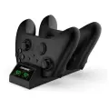 Зарядная станция для 2- x геймпадов + 2 аккумулятора 800 мАч DOBE (TYX-532X) (Xbox One/Series X/S) для Microsoft Xbox Series X/S