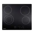 Варочная панель ASCOLI HH604-01AB, независимая, электрическая, цвет чёрный
