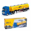 Металлический грузовик бензовоз HUI NA TOYS масштаб 1:50 - HN1733-YELLOW