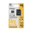 Карта памяти 64Gb microSDXC 10 class INTEGO SkyDisk