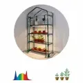 Теплица GREEN APPLE GA-House-4 с фитосветильниками в комплекте 4 яруса 1250х690х300 мм