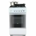 Плита комбинированная Flama L FK 1426W, газовая, 4 конфорки, белый