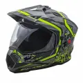 Мотошлем туристический эндуро мотард AiM JK802S Yellow/Grey/Black, XL