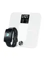 Набор Healbe Start Control 2: белые умные весы Healbe Scale и черный умный браслет Healbe GoBe U, HSCW-4BL