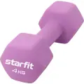 Гантель неопреновая Starfit Db-201 4 кг, фиолетовый пастель