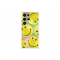Чехол-накладка Samsung Flipsuit Case S24 Ultra желтый (принт Smiley)