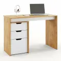 Письменный стол с тумбой, с ящиками Есэндвич S Grand Лаворо 110х50х75 см (Дуб бунратти/Белый)