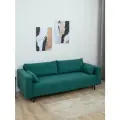Диван-кровать раскладной Romack Malta, еврокнижка, 140x190, зеленый, изумруд , для гостинной, на кухню.