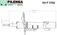 Амортизатор передний для VAG VW T5 PILENGA SH-P 7256 VAG VW T5 PILENGA арт. SH-P 7256