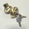 Завертка фиксатор (поворотная накладка) с ключом под задвижки и сантехнические защелки RW1-K SB