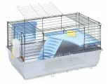 Клетка для кроликов и морских свинок Imac Ronny 80, морозный голубой, 80*48,5*42 см