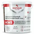 Огнезащитный ЛАК по дереву SVATOZAR 01 ПР КМ1 Противопожарный, с огнебио защитным эффектом Премиум (5 л, бесцветный)