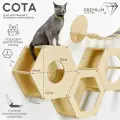 Полка для кошек настенная на стену Котомото / настенный игровой комплекс для кошек