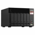 QNAP TS-673A-8G Сетевое хранилище без дисков SMB NAS, 6 trays 3,5/2,5, 2x2,5 GbE BASE-T, 2 x M.2 NVMe 2280 slots, quad-core AMD Ryzen V1500B 2,2 GHz, 8 GB SO-DIMM DDR4 (1 x 8 GB) up to 64GB (2x32 GB)