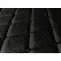 Стеганая Экокожа Dakota без клеевого слоя - Черный Ромб - Черная нитка (100х140см) Простроченная - Прошитая экокожа + поролон 5мм + спанбонд.