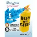 Огнетушитель с краской холи для гендер пати Holi Like синий 5 литров, цветной дым Мальчик или девочка