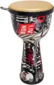 TERRIS DPC-10 PUNK- джембе, пластик, 10'(25см)-20'(50см), черный с рисунком