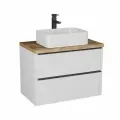 Тумба Torno 85 белый под накладной умывальник