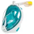 Полнолицевая маска для плавания (снорклинга) с креплением для экшн-камеры, размер S/M, зеленая