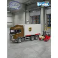 Брудер, грузовик Scania служба доставки с погрузчиком и паллетами, Bruder, 03-582