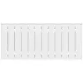 Радиатор биметаллический Rifar SUPReMO Ventil 350, 12 секций, Нижнее подключение правое (VR), цвет белый