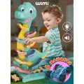 Гоночный автотрек с машинками WiMi, динозавр со звуком и светом, многоуровневая дорога для машинок