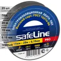 (25 шт.) Изолента ПВХ черная 19мм 20м Safeline