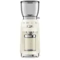 Кофемолка Smeg CGF01CREU, 150 ВТ, 30 степеней регулировки помола, кремовый