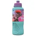 Бутылка пластиковая (спортивная, эрогономичная, 400 мл). Тролли 2. Мировое турне