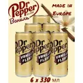 Напиток газированный Dr.Pepper Vanilla Float (Доктор Пеппер Ваниль),6 шт х 330 мл, Европа