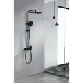 Душевой комплект с тропическим душем из латуни Ganzer GZ05162-C черный
