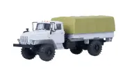 Модель коллекционная автоистория Уральский грузовик 43206 4x4 бортовой с тентом