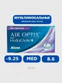 Alcon Air Optix Plus HydraGlyde multifocal (3 линзы), 8.6, -9.25, MED (средняя)