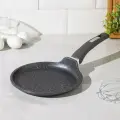 Сковорода блинная Мечта «Гранит», d=20 см, пластиковая ручка, антипригарное покрытие, литой алюминий, серая