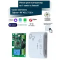 Умное реле с Алисой на 1 канал 12В, (Tuya Zigbee + RF 433 МГц)