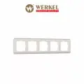Рамка из пластика на 5 постов Werkel Stream W0052113 перламутровый