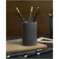 Стакан, органайзер для канцелярии Leo, бетон, графитовый матовый