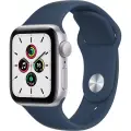 Умные часы Apple Watch SE Gen 1 Aluminium Case GPS, Silver/Blue, S/M (40 мм)