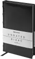 Ежедневник Brauberg Flame, недатированный, А5, 138х213 мм, под кожу, 160 л, черный, черный срез