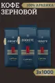 Кофе зерновой натуральный жареный EGOISTE CAPTAIN Arabica Premium (Германия) 1000 гр. х 3 шт.