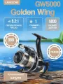 GW_5000 Катушка для фидера 5000 рыболовная Gold Wing 5000 LAVRZONE, катушка для троллинга, для карповой ловли, для донной ловли