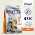 Сухой корм Buddy&Sol Care Adult для взрослых кошек с индейкой и уткой, 2 кг
