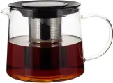 Стеклянный заварочный чайник 600 мл. Kamille KM 0776S со съемным ситечком (600 мл. / прозрачный)