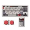 8BitDo Игровая клавиатура Retro Mechanical Keyboard Bluetooth 2.4G USB-C, серый