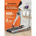 Беговая электрическая складная дорожка для дома до 100 кг GetActive YP-MINI WALK. Тренажер компактный мини велодорожка механическая для ходьбы, бега